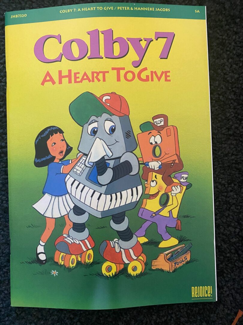 A book cover with an elephant on roller skates.